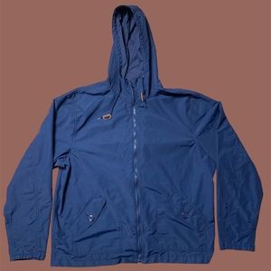 Old Navy Men's Blue Windbreaker Hoodie 2XL